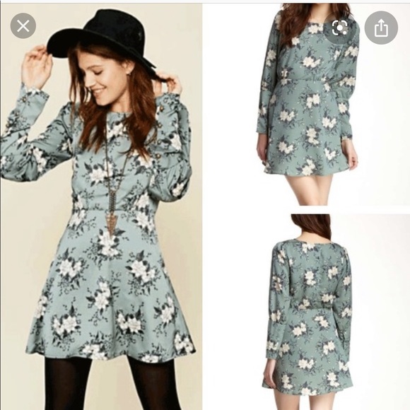 Free People Dresses & Skirts - Free people floral Parker dress 👗 sage